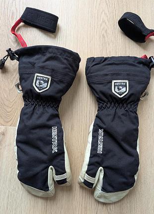 Кожаные мебельные варежки hestra с теплыми вкладышами 6р