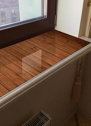 Покрытие для подоконника, мягкое стекло с фотопечатью 35х100 см по-s_tx175