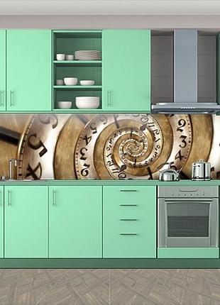 Наклейка на кухонный фартук 60 х 300 см, фотопечать с защитной ламинацией цифровая спираль (бп-s_ab133)