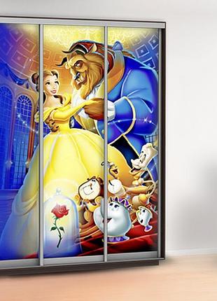 Наклейка в детскую на шкаф, двери, стены 240 х 100 см с защитной ламинацией