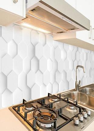 Наклейка на кухонный фартук 60 х 200 см, фотопечать с защитной ламинацией текстура соты (бп-s_3d1016)