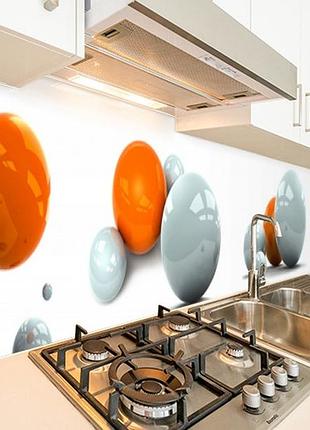 Панель кухонная, заменитель стекла с цветными шарами, с двухсторонним скотчем 62 х 205 см, 1,2 мм