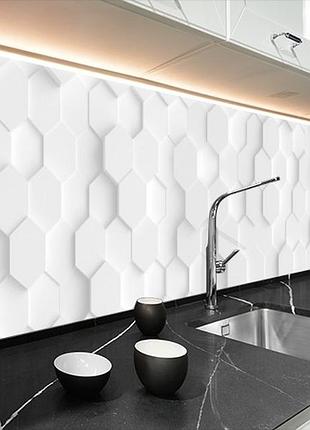 Кухонна плитка на кухонний фартух з модною текстурою 3д стіни, з двостороннім скотчем 62 х 205 см, 1,2 мм