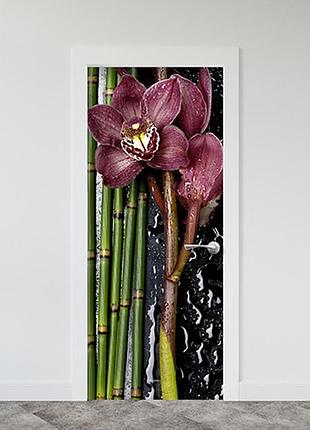 Інтер'єрна наклейка на двері (вінілова плівка самоклеюча ламінована пвх) 200 х 65 см