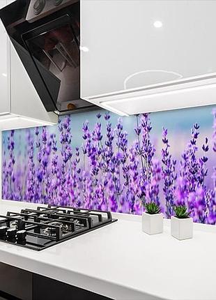 Наклейка на кухонный фартук 60 х 200 см, фотопечать с защитной ламинацией полевая лаванда (бп-s_fl11675)