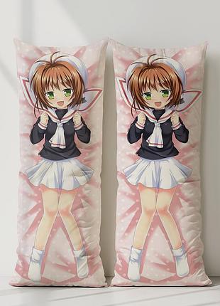 Сакура киномото сакура — собирательница карт дакимакура, подушка обнимашка ростовая 120*40 см