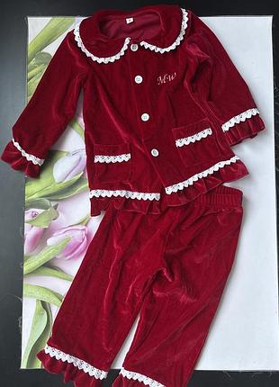 Костюмчик велюровий