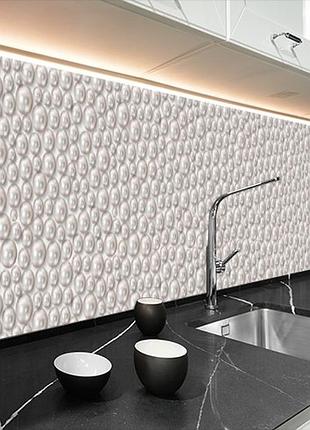 Наклейка на кухонный фартук 60 х 200 см, фотопечать с защитной ламинацией жемчуг (бп-s_tx293)