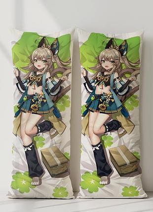 Кірара геншин імпакт дакімакура, подушка обіймашка ростова 120*40 см