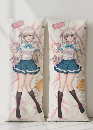 Хітомі цукіширо іродуку: світ у кольорах дакімакура, подушка обіймашка ростова 120*40 см