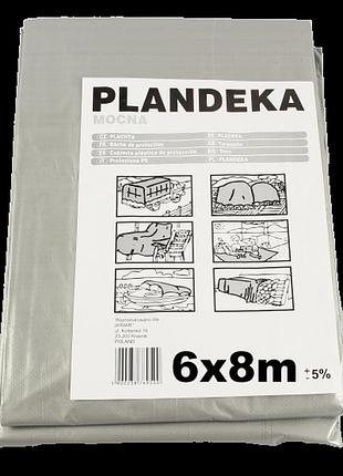 Тент пландека защитный тарпаулин (110g\m2) 6x8 польша (wimar)