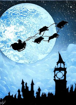 Картина 30*40 см. акриловыми красками на хлопковом холсте.