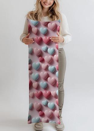 Дакимакура, подарок на день валентина, (подушка обнимашка) 120*40 см