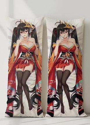 Тайхо azur lane дакимакура, подушка обнимашка ростовая 120*40 см