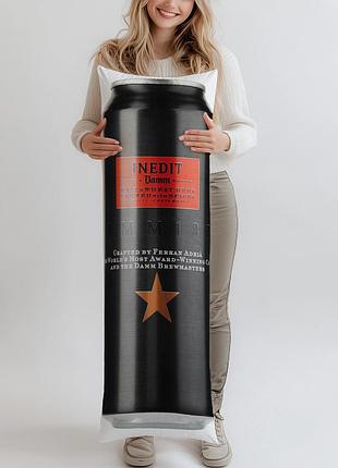 Дакімакура, пиво, estrella damm inedit (подушка обіймашка) 120*40 см