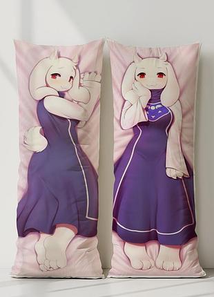 Торіель андертейл дакімакура, подушка обіймашка ростова 120*40 см