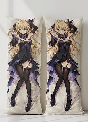 Фішль геншин імпакт дакімакура, подушка обіймашка ростова 120*40 см