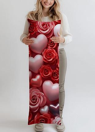 Дакимакура, подарок на день валентина, (подушка обнимашка) 120*40 см