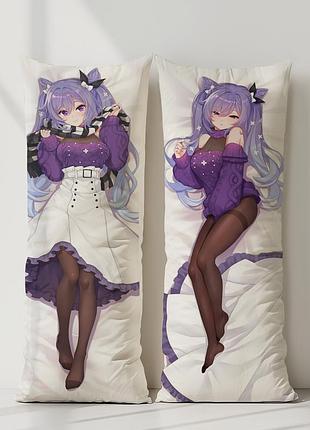 Кецін геншин імпакт дакімакура, подушка обіймашка ростова 120*40 см
