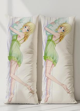 Квіна у країні лідейл дакімакура, подушка обіймашка ростова 120*40 см