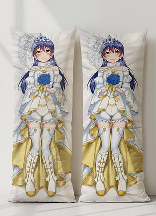 Уми сонода любовь вживую! дакимакура, подушка обнимашка ростовая 120*40 см