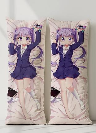 Аоба судзукадзе new game! дакімакура, подушка обіймашка ростова 120*40 см