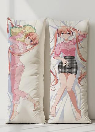 Амано еріка пара зозуль дакімакура, подушка обіймашка ростова 120*40 см