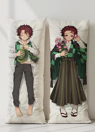 Танджиро убивця демонів: клинок, що розтинає демонів дакімакура, подушка обіймашка ростова 120*40 см