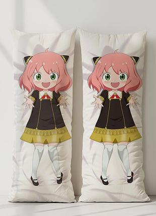 Аня форгер шпион x семья дакимакура, подушка обнимашка ростовая 120*40 см