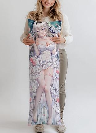 Дакімакура honkai star rail firefly, (подушка обіймашка) 120*40 см