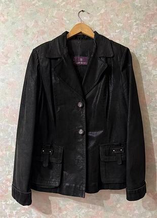 Пиджак кожаный (замш) на подкладке