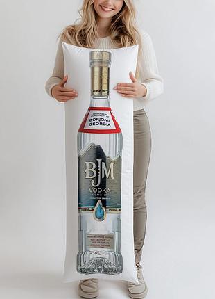 Дакимакура, водка bjm, 0,5л, (подушка обнимашка) 120*40 см