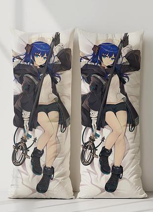 Мастема аркнайтс дакимакура, подушка обнимашка ростовая 120*40 см