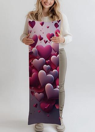 Дакимакура, подарок на день валентина, (подушка обнимашка) 120*40 см