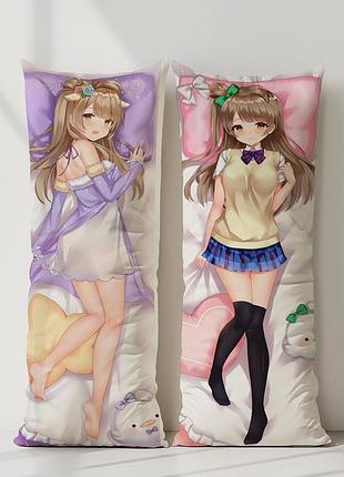 Котори минами любовь вживую! дакимакура, подушка обнимашка ростовая 120*40 см