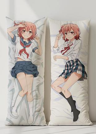 Юи юйгахама моя романтическая комедия, как я и ожидал, ошибочна дакимакура, подушка обнимашка ростовая 120*40