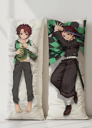 Камадо танджиро убивця демонів: клинок, що розтинає демонів дакімакура, подушка обіймашка ростова 120*40 см