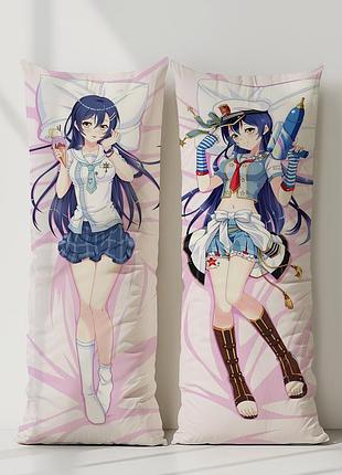 Уми сонода любовь вживую! дакимакура, подушка обнимашка ростовая 120*40 см