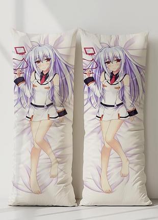 Айла пластиковые воспоминания дакимакура, подушка обнимашка ростовая 120*40 см