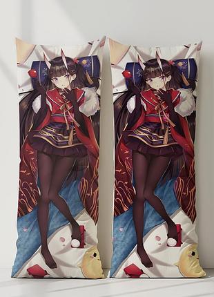 Ijn носіро azur lane дакімакура, подушка обіймашка ростова 120*40 см