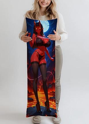 Дакимакура meru the succubus, (подушка обнимашка) 120*40 см