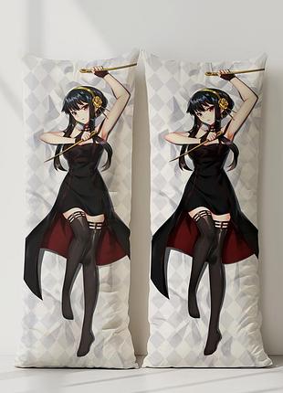 Йор форгер шпион x семья дакимакура, подушка обнимашка ростовая 120*40 см