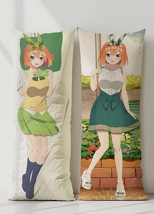 Ёцуба накано пять невест дакимакура, подушка обнимашка ростовая 120*40 см