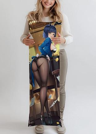 Дакимакура е лань геншин, (подушка обнимашка) 120*40 см