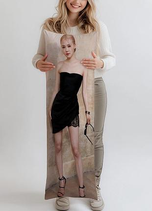 Розанна пак, розе (roseanne park, rosé) blackpink дакімакура, подушка обіймашка ростова 120*40 см