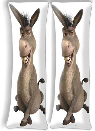 Дакимакура осел шрек (подушка обнимашка) 120*40 см 150, 50*150, 50