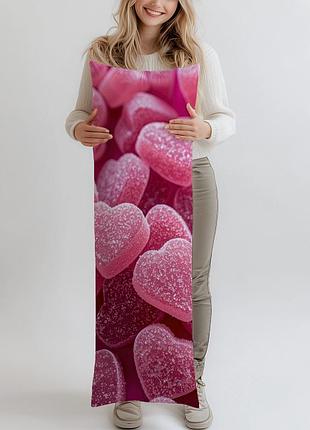 Дакимакура, подарок на день валентина, (подушка обнимашка) 120*40 см