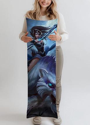 Дакимакура mirana (dota 2), (подушка обнимашка) 120*40 см