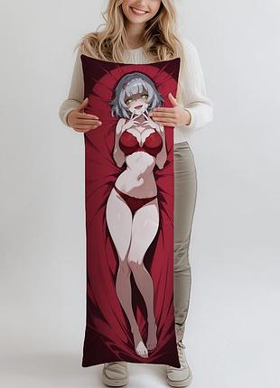 Дакимакура ноэлль геншин импакт, (подушка обнимашка) 120*40 см
