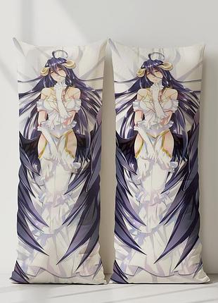 Альбедо повелитель дакимакура, подушка обнимашка ростовая 120*40 см